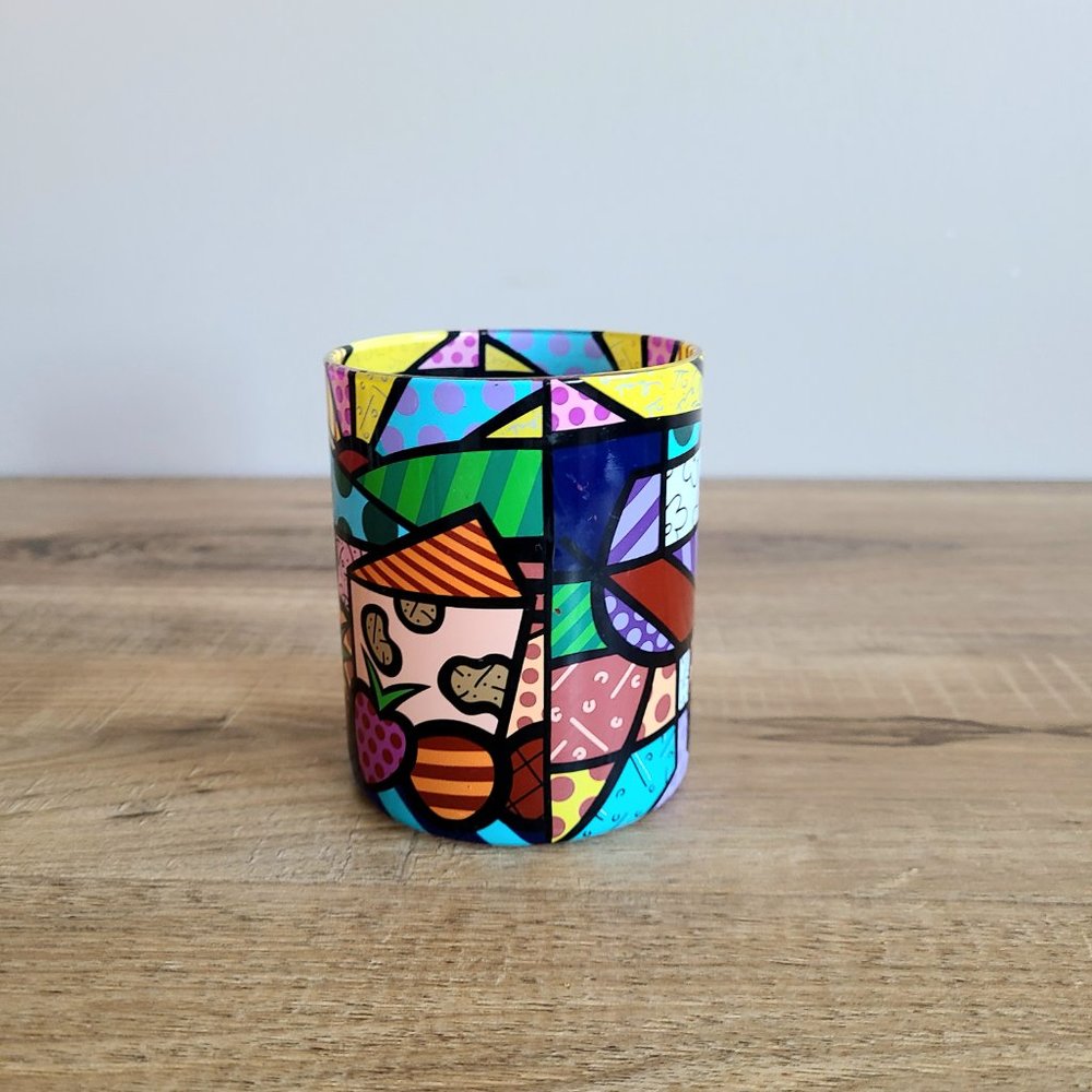 Romero Britto glass. - Picture 2 of 6